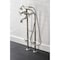 Kingston Brass CCK246K6 Freestanding Clawfoot Tub Faucet Package with Supply Line, Polished Nickel CCK246K6 - alternate 4